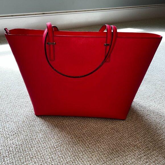EUC Kate Spade Red Leather Cedar Street Harmony Tote - Picture 8 of 10